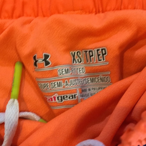 Under Armour Orange and Blue Workout Shorts XS - Picture 3 of 5